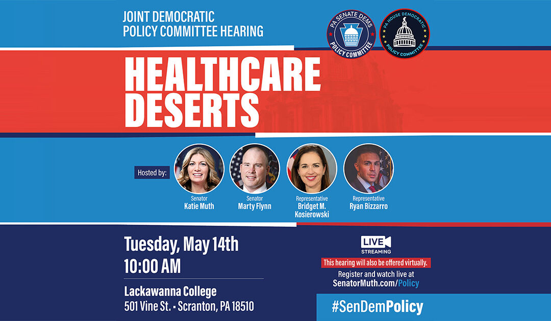 Policy Hearing - Healthcare Desserts - May 14, 2024